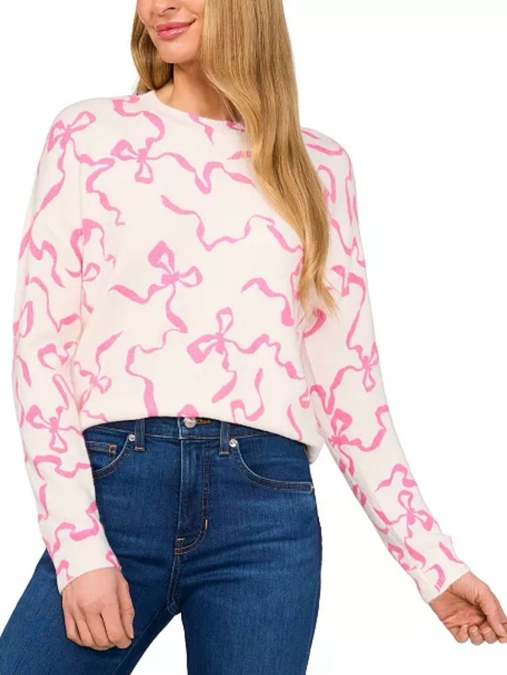 NWT CeCe Ribbon Bows Sweater
